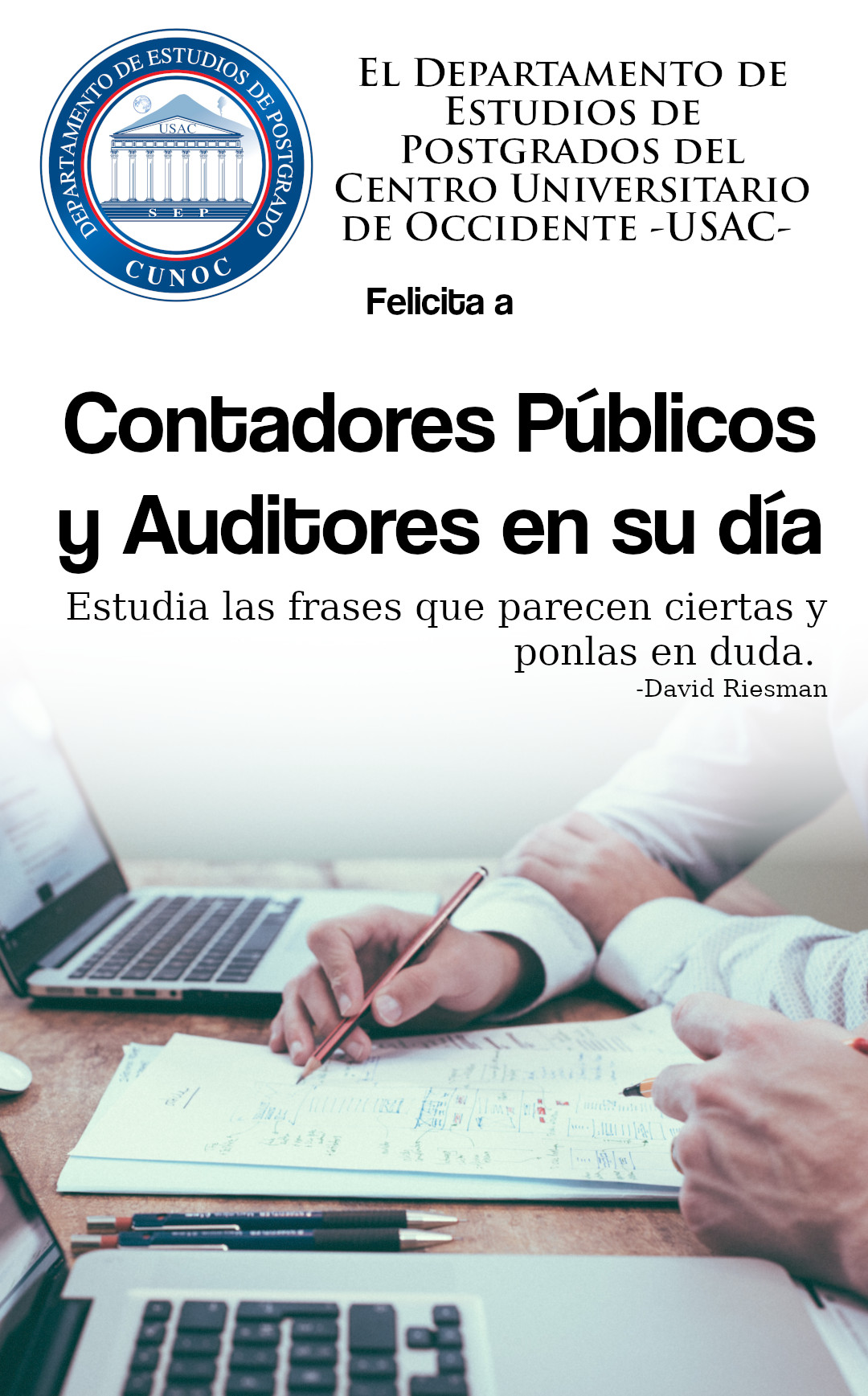 Felicitación Contadores Públicos y Auditores