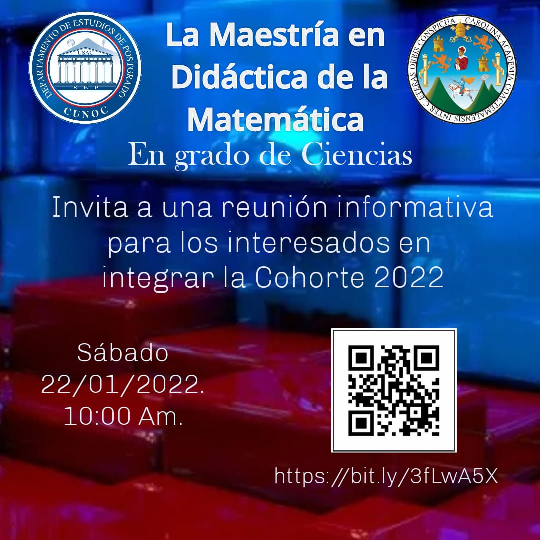 Reunión Informativa para Didáctica de la Matemática 2022