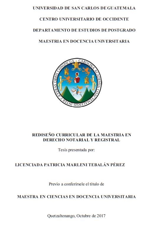 REDISEÑO CURRICULAR DE LA MAESTRIA EN DERECHO NOTARIAL Y REGISTRAL