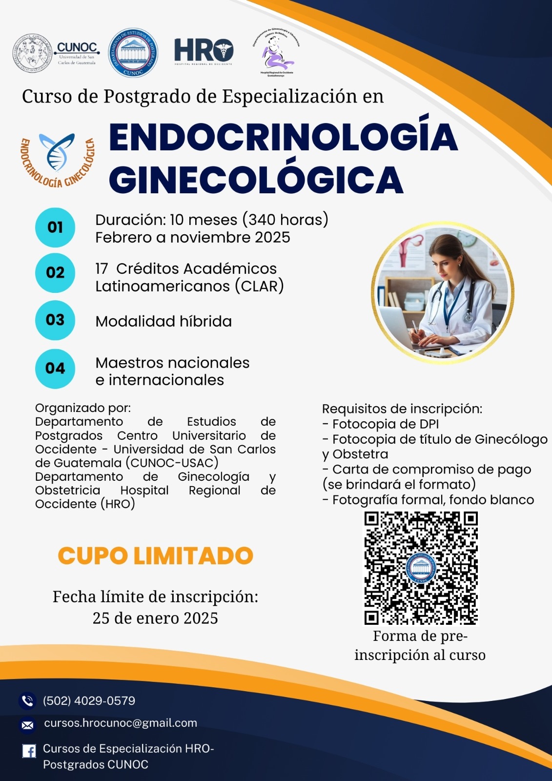 Postgrado de Especialización en Endocrinología Ginecológica