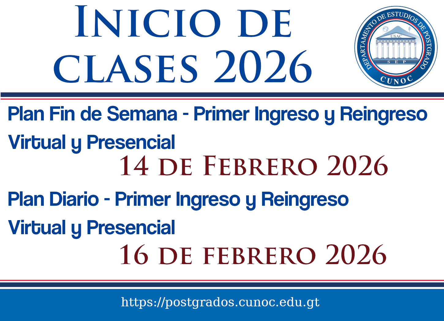 Inicio de clases 2026